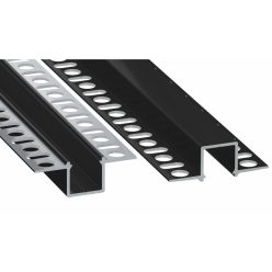 LED Alumínium Profil Beépíthető [GAUDI] Fekete 1 méter