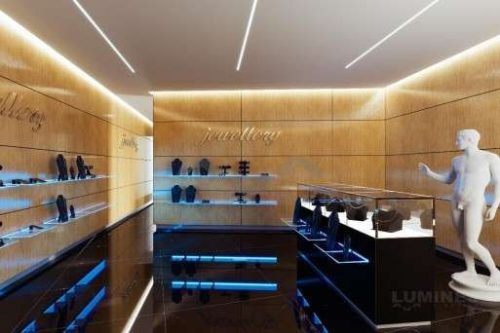 Led Profil I6 típus Ezüst 2 méteres alumínium