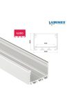 Led profil led szalagokhoz Széles Magas Fehér 2 méteres alumínium Led profil led szalagokhoz Széles Magas Fehér 2 méteres alumínium