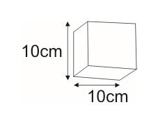 KAJA KUBIK BLACK A-1 fekete színű mennyezeti lámpa