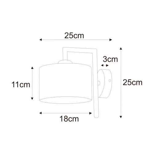 KAJA SIMONE WHITE fehér színű fali lámpa