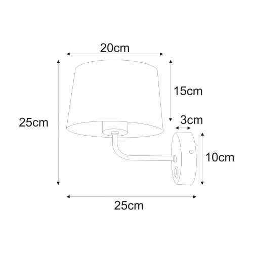 KAJA REMI BLACK fekete színű fali lámpa