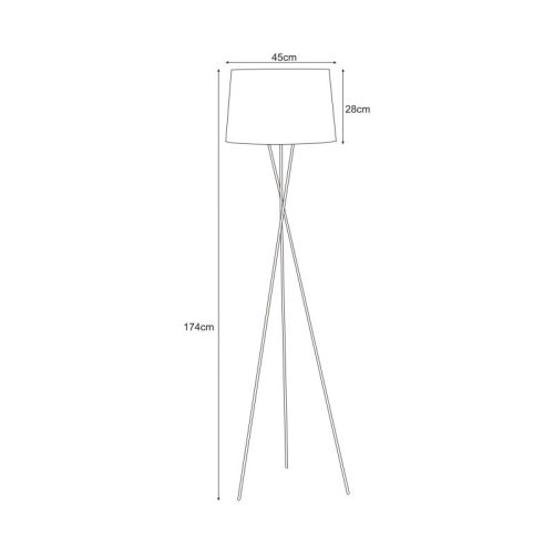 KAJA REMI GRAY szürke színű állólámpa