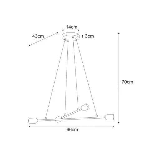 KAJA SITYA WHITE A-4 fehér színű függesztett lámpa