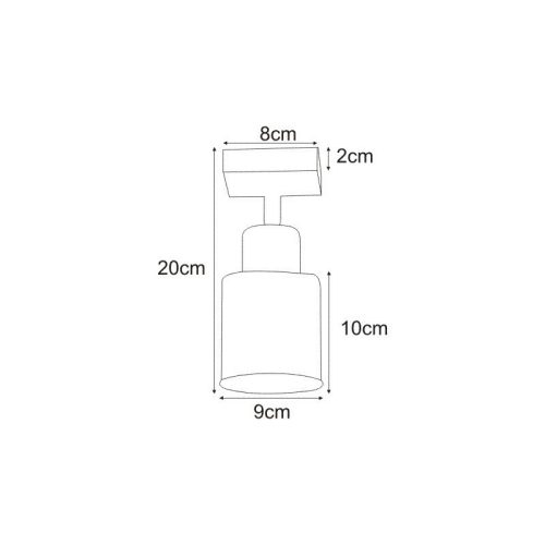 KAJA TROY WHITE A-1 fehér színű fali lámpa