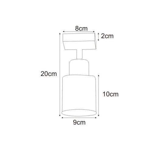 KAJA TROY GRAY A-1 szürke színű fali lámpa