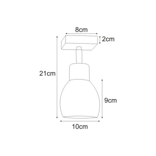 KAJA MIKA GRAY A-1 szürke színű fali lámpa
