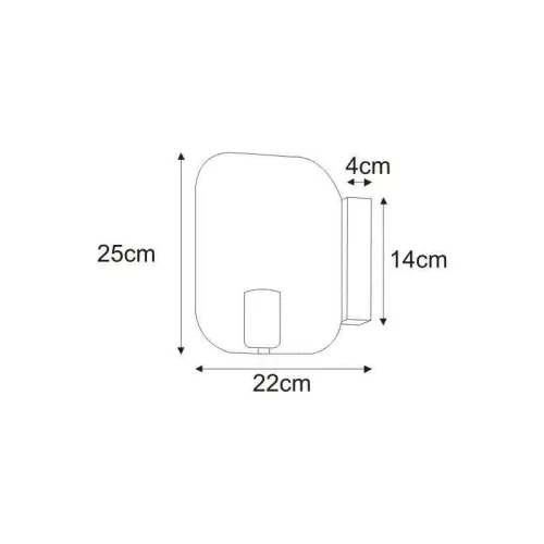 KAJA KROS A-1 fekete fali lámpa
