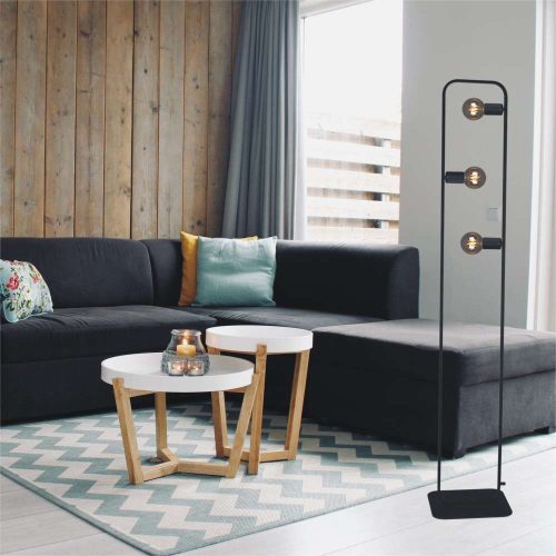 KAJA KROS fekete állólámpa