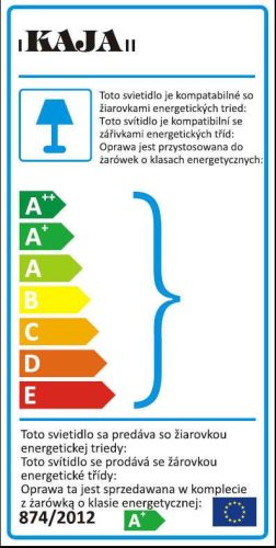 KAJA SALVA BLACK A-1 fekete fali lámpa