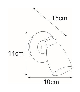 KAJA PICARDO WHITE A-1 fehér színű fali lámpa