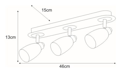KAJA PICARDO WHITE A-3 fehér színű mennyezeti lámpa