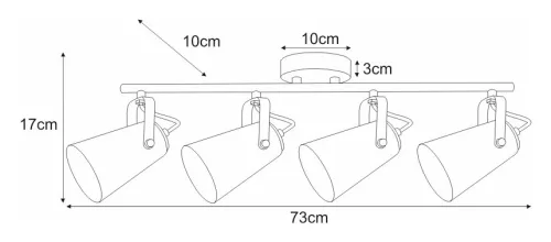KAJA NESTA A-4 fehér színű mennyezeti lámpa