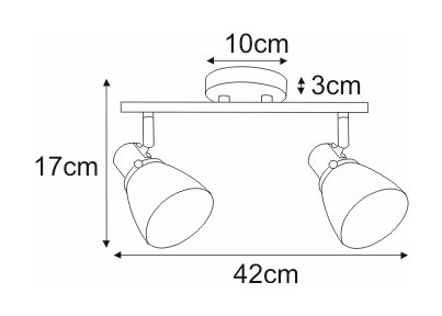 KAJA ELNIS A-2 fekete-arany színű mennyezeti lámpa