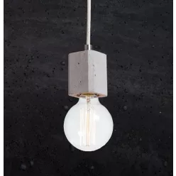 KALLA QUADRO Beton Lámpa Fekete