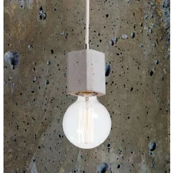 KALLA QUADRO Beton Lámpa Olívazöld