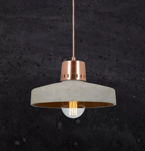 KORTA 2 Beton Lámpa Fekete