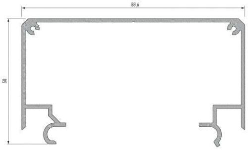 Tartószerkezet LARGO M2 2 méteres Ezüst