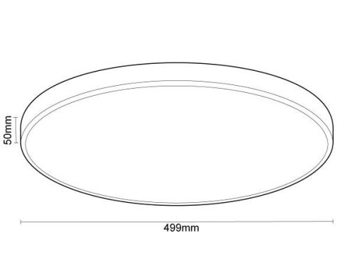 NEDES LED lámpa Fekete + távirányító + HANGVEZÉRLÉS 48W 