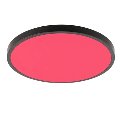 NEDES LED mennyezeti lámpa kerek 36W szabályozható,RGB+CCT, távirányító Fekete színű keret