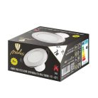 NEDES LED beépíthető lámpa kerek ezüst keret 7W természetes fehér IP44 (furat:75 mm)