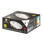 NEDES LED beépíthető lámpa kerek ezüst keret 7W természetes fehér IP44 (furat:70 mm)