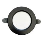 NEDES beépíthető mini led panel kerek 7,5W természetes fehér fekete színű - külső táppal