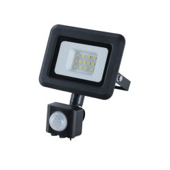   Nedes Led Reflektor 10W 4000K IP65 Fekete Mozgásérzékelővel