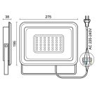 Nedes Led Reflektor 100W 4000K IP65 Fekete