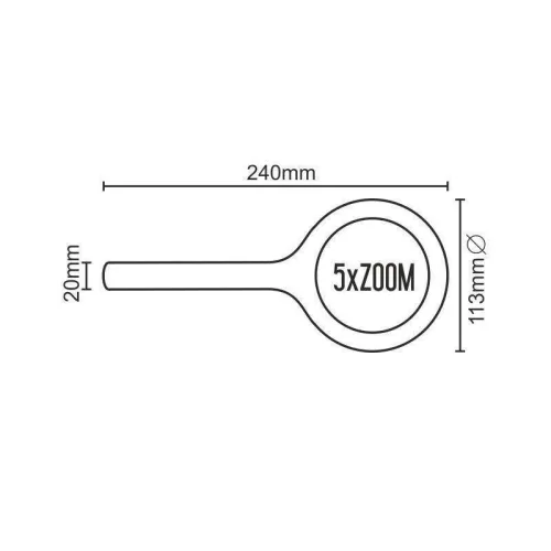 NEDES LED nagyító 5xZOOM 3W