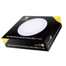 NEDES beépíthető mini led panel kerek 6W meleg fehér - Külső táppal