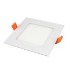 NEDES beépíthető mini led panel négyszögletes 6W meleg fehér - külső táppal