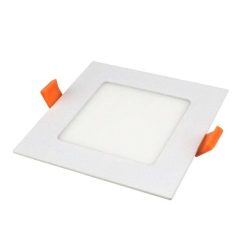   NEDES beépíthető mini led panel négyszögletes 6W meleg fehér - külső táppal