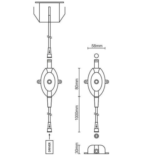 NEDES alkonykapcsoló LFL kültéri lámpacsaládhoz 60W 12V IP68