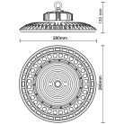 NEDES led csarnokvilágítás UFO 100W IP65 5000K 1-10V