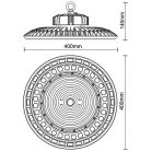 NEDES led csarnokvilágítás UFO 200W IP65 5000K 1-10V