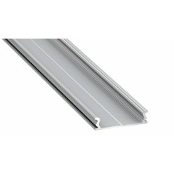   Ezüst Alumínium El-Takaró profil Széles Led profilokhoz 3 méteres