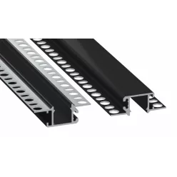 LED Alumínium Profil MONO Fekete 2,02 méter