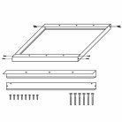 Led panel kiemelő keret 600x600 Fehér