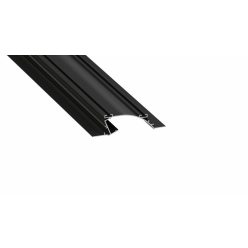 LED Alumínium Profil PERO Fekete 1 méter