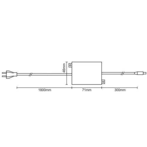 NEDES tápegység LFL kültéri lámpa családhoz 8W 12V IP67