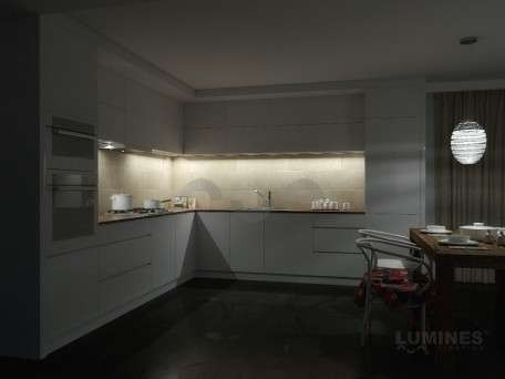 LED Alumínium Profil RETO Fekete 3 méter