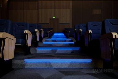 Led Alumínium Lépcső Profil SCALA 1 méter Fekete