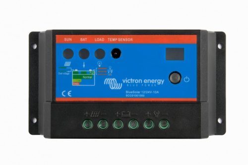 PWM-Light 10A 12-24V Napelemes töltésvezérlő Victron Energy BlueSolar