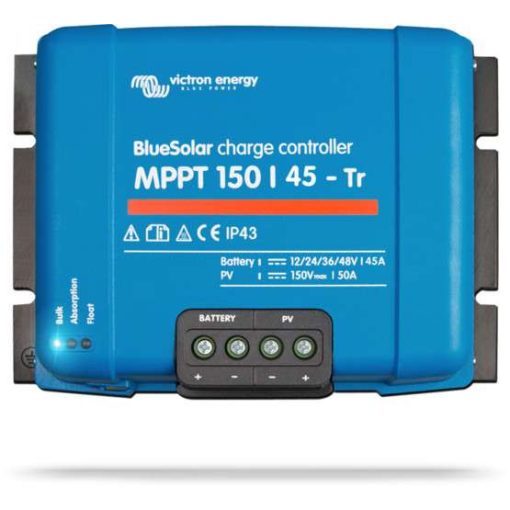 MPPT 150/45 TR 12/24/36/48V Napelemes töltésvezérlő Victron Energy BlueSolar