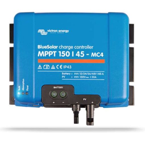 MPPT 150/45 MC4 12/24/36/48V Napelemes töltésvezérlő Victron Energy BlueSolar