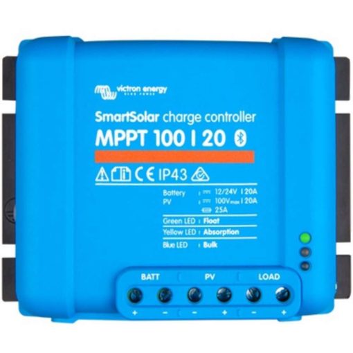 MPPT 100/20 12/24V Napelemes töltésvezérlő Victron Energy SmartSolar