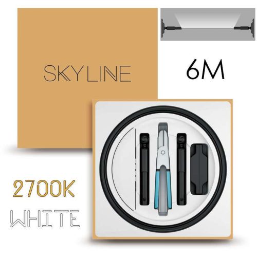 SKYLINE AURORA EXKLUZÍV Indirekt világítás 24V 13,5W/m 2700K 6m hosszú Fehér