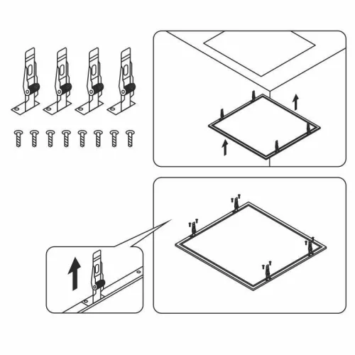 Nedes Led panel rögzítő rugós klipsz