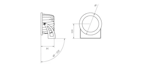 SWAY Led spotlámpa 40W 20° 4000K IP65